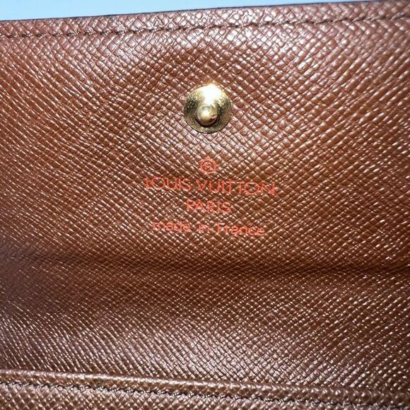 Louis Vuitton Brown Damier Ebene Elise Wallet Double Snap - Picture 6 of 12